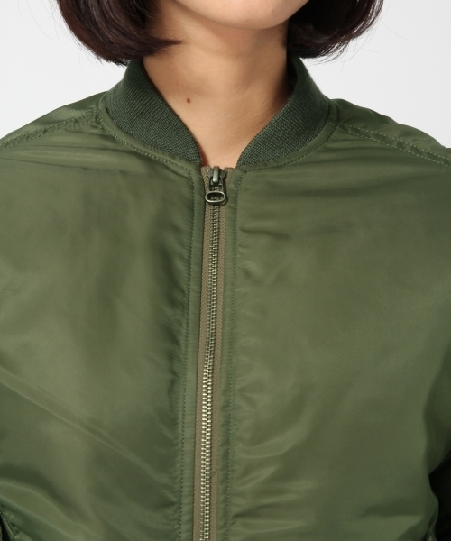 HARE（ハレ）の「BIG MA-1( HARE)（MA-1・レディース・ネイビー/カーキ/ベージュ・MEDIUM/SMALL）」の9枚目の写真