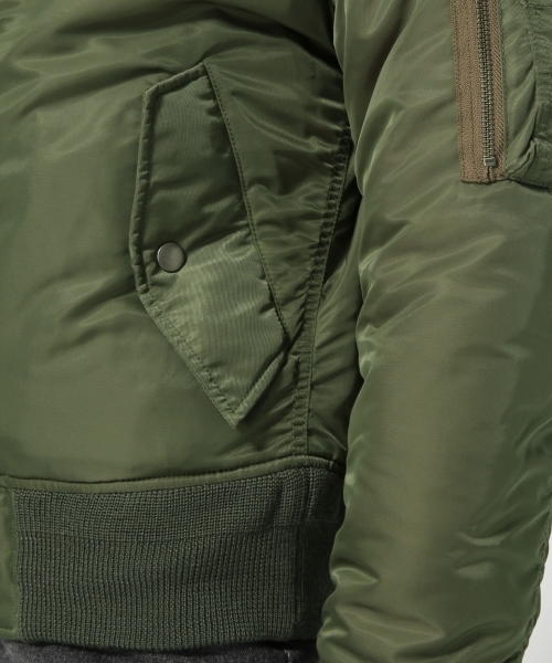 HARE（ハレ）の「BIG MA-1( HARE)（MA-1・レディース・ネイビー/カーキ/ベージュ・MEDIUM/SMALL）」の17枚目の写真