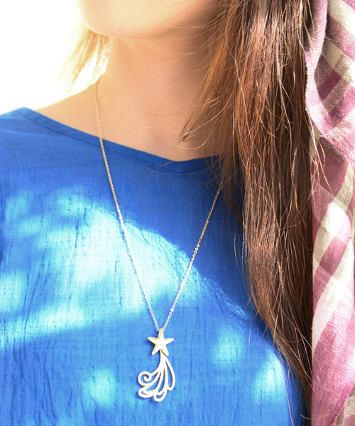 チャイハネ（チャイハネ）の「【チャイハネ】スターリーネックレス（ネックレス・レディース・シルバー/ゴールド・FREE）」の2枚目の写真