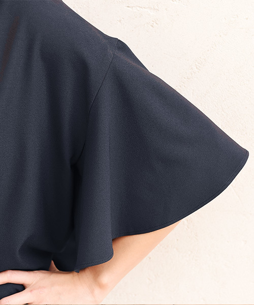 Luz Llena (philter)（ラズレナ　フィルター）の「ジョーゼットフレアスリーブトップス（シャツ/ブラウス・レディース・オフホワイト/グレー/ネイビー/レッド・MEDIUM）」の11枚目の写真