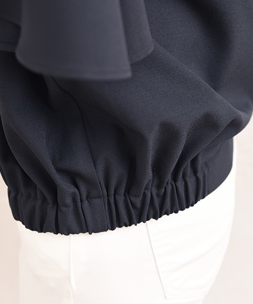 Luz Llena (philter)（ラズレナ　フィルター）の「ジョーゼットフレアスリーブトップス（シャツ/ブラウス・レディース・オフホワイト/グレー/ネイビー/レッド・MEDIUM）」の13枚目の写真