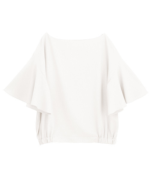 Luz Llena (philter)（ラズレナ　フィルター）の「ジョーゼットフレアスリーブトップス（シャツ/ブラウス・レディース・オフホワイト/グレー/ネイビー/レッド・MEDIUM）」の14枚目の写真