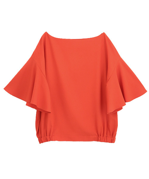 Luz Llena (philter)（ラズレナ　フィルター）の「ジョーゼットフレアスリーブトップス（シャツ/ブラウス・レディース・オフホワイト/グレー/ネイビー/レッド・MEDIUM）」の10枚目の写真