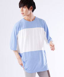MONO-MART | センターバイカラーBIG カットソー/TRストレッチ(Tシャツ/カットソー)