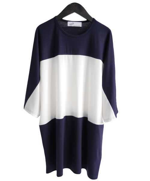 MONO-MART(モノマート)の「センターバイカラーBIG カットソー/TRストレッチ(Tシャツ/カットソー・メンズ・ブラック系その他/グレー系その他/ブルー系その他/ブルー系その他2/ベージュ系その他/グリーン系その他・FREE)」の14枚目の写真