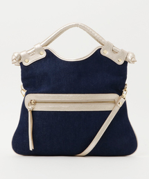 KU-CROISSANT（クークロワッサン）の「Pietro　バッグ　コンビネーション（ハンドバッグ）」