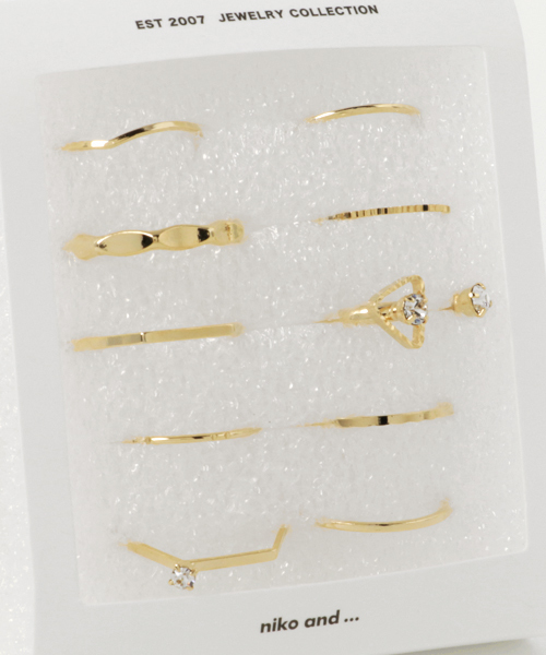 niko and...(ニコアンド)の「10SETリング(リング・レディース・その他1/その他3/その他2・0)」の4枚目の写真