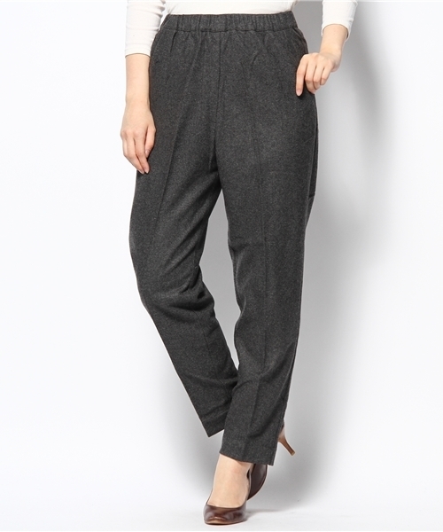 Kastane（カスタネ）の「ウールテーパードPT（その他パンツ・レディース・キャメル/ブラウン/チャコールグレー/カーキ・FREE）」の2枚目の写真