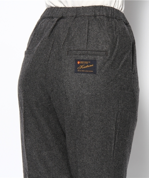 Kastane（カスタネ）の「ウールテーパードPT（その他パンツ・レディース・キャメル/ブラウン/チャコールグレー/カーキ・FREE）」の6枚目の写真