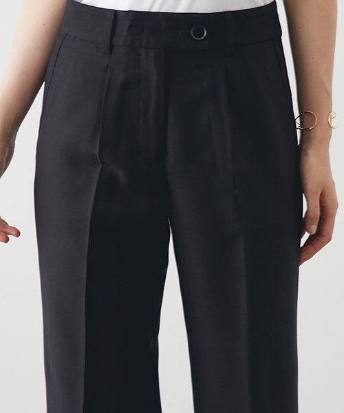 STUDIOUS（ステュディオス）の「【STUDIOUS】スノーデンストレートパンツ（スラックス・レディース・ブラック/マルチ・1/0）」の5枚目の写真