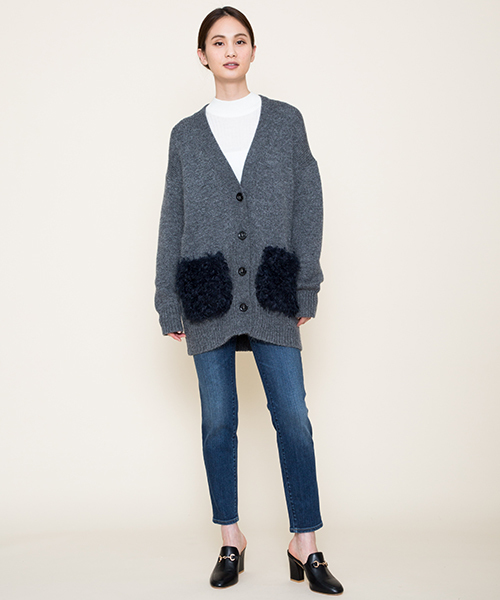 Moname（モナーム）の「Moname   スキニー デニムパンツ   EMMA (エマ) /41173009（デニムパンツ・レディース・ブルー/ライトブルー・23inch/24inch/25inch/26inch/27inch）」の9枚目の写真