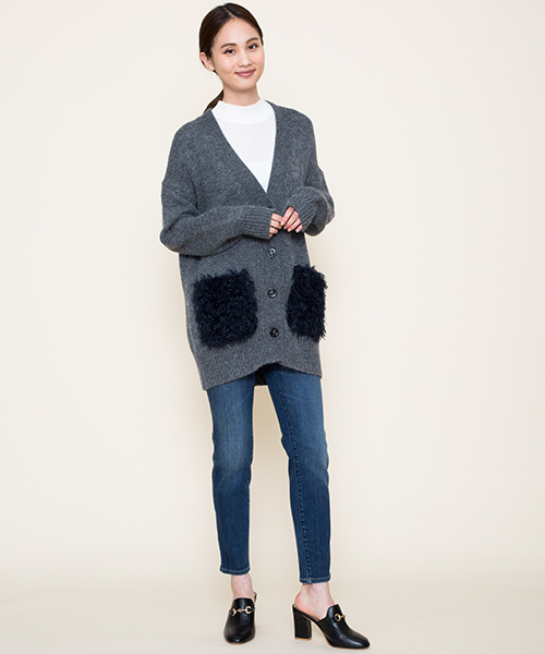 Moname（モナーム）の「Moname   スキニー デニムパンツ   EMMA (エマ) /41173009（デニムパンツ・レディース・ブルー/ライトブルー・23inch/24inch/25inch/26inch/27inch）」の12枚目の写真