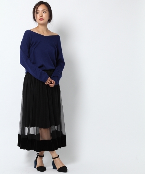 laboratory work（ラボラトリーワーク）の「【大人気】ミラノリブVニット（ニット/セーター・レディース・ピンク/ブルー/杢グレー/ブラック・MEDIUM）」の12枚目の写真