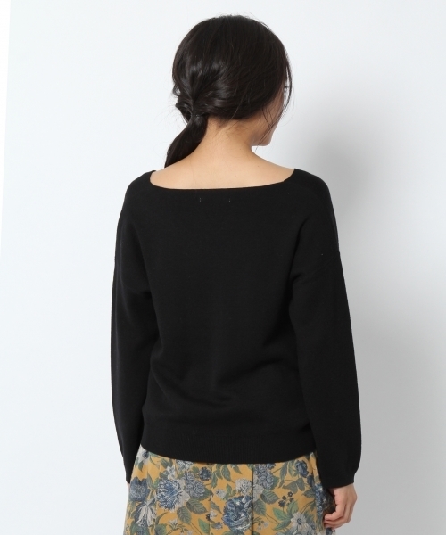 laboratory work（ラボラトリーワーク）の「【大人気】ミラノリブVニット（ニット/セーター・レディース・ピンク/ブルー/杢グレー/ブラック・MEDIUM）」の13枚目の写真