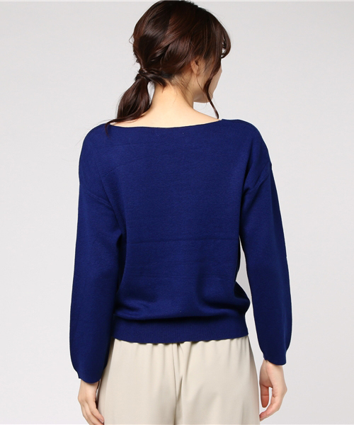 laboratory work（ラボラトリーワーク）の「【大人気】ミラノリブVニット（ニット/セーター・レディース・ピンク/ブルー/杢グレー/ブラック・MEDIUM）」の7枚目の写真