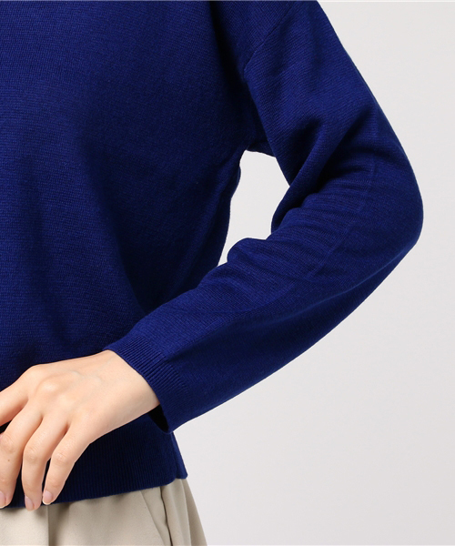 laboratory work（ラボラトリーワーク）の「【大人気】ミラノリブVニット（ニット/セーター・レディース・ピンク/ブルー/杢グレー/ブラック・MEDIUM）」の9枚目の写真