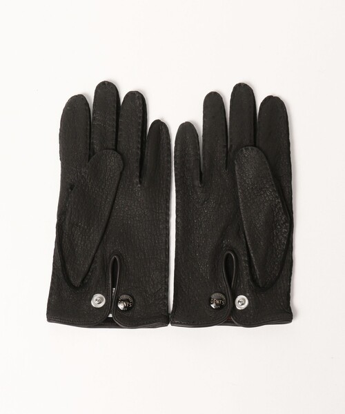 DENTS（デンツ）の「DENTS / アンライニング ペッカリーレザー グローブ（手袋・メンズ・ブラック/ブラウン/ライトブラウン・7inch/7.5inch/8inch）」の4枚目の写真