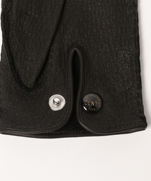 DENTS（デンツ）の「DENTS / アンライニング ペッカリーレザー グローブ（手袋・メンズ・ブラック/ブラウン/ライトブラウン・7inch/7.5inch/8inch）」の5枚目の写真