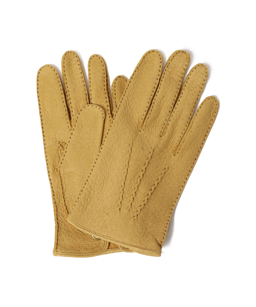 DENTS（デンツ）の「DENTS / アンライニング ペッカリーレザー グローブ（手袋・メンズ・ブラック/ブラウン/ライトブラウン・7inch/7.5inch/8inch）」の3枚目の写真