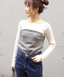Spick & Span | WASHABLE WOOL RIBプルオーバー◆(ニット/セーター)