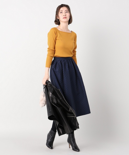 Spick & Span（スピックアンドスパン）の「WASHABLE WOOL RIBプルオーバー◆（ニット/セーター・レディース・ブラック/レッド/アイボリー/マスタード・FREE）」の19枚目の写真