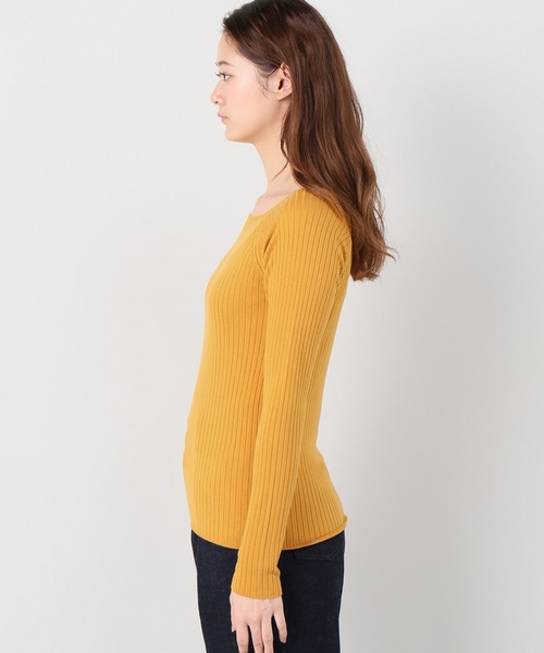 Spick & Span（スピックアンドスパン）の「WASHABLE WOOL RIBプルオーバー◆（ニット/セーター・レディース・ブラック/レッド/アイボリー/マスタード・FREE）」の22枚目の写真