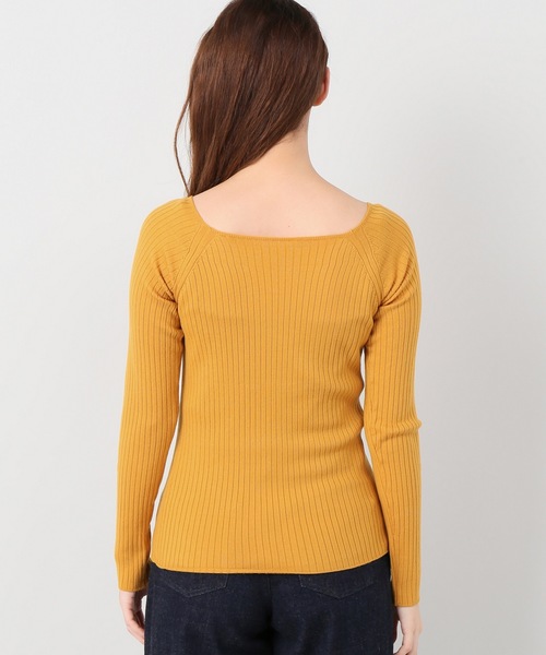 Spick & Span（スピックアンドスパン）の「WASHABLE WOOL RIBプルオーバー◆（ニット/セーター・レディース・ブラック/レッド/アイボリー/マスタード・FREE）」の16枚目の写真