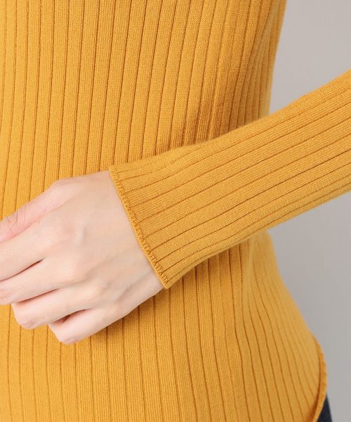 Spick & Span（スピックアンドスパン）の「WASHABLE WOOL RIBプルオーバー◆（ニット/セーター・レディース・ブラック/レッド/アイボリー/マスタード・FREE）」の9枚目の写真