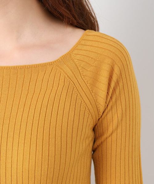 Spick & Span（スピックアンドスパン）の「WASHABLE WOOL RIBプルオーバー◆（ニット/セーター・レディース・ブラック/レッド/アイボリー/マスタード・FREE）」の13枚目の写真