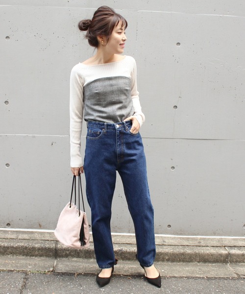 Spick & Span（スピックアンドスパン）の「WASHABLE WOOL RIBプルオーバー◆（ニット/セーター・レディース・ブラック/レッド/アイボリー/マスタード・FREE）」の14枚目の写真