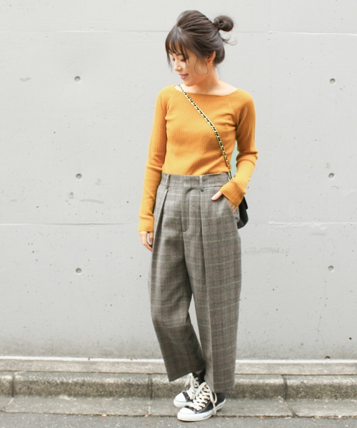 Spick & Span（スピックアンドスパン）の「WASHABLE WOOL RIBプルオーバー◆（ニット/セーター・レディース・ブラック/レッド/アイボリー/マスタード・FREE）」の18枚目の写真