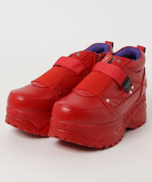 YOSUKE（ヨースケ）の「「YOSUKE/ヨースケ」厚底メンズスニーカー（スニーカー・メンズ・ブラック/レッド・26/26.5/27/25.5）」の2枚目の写真