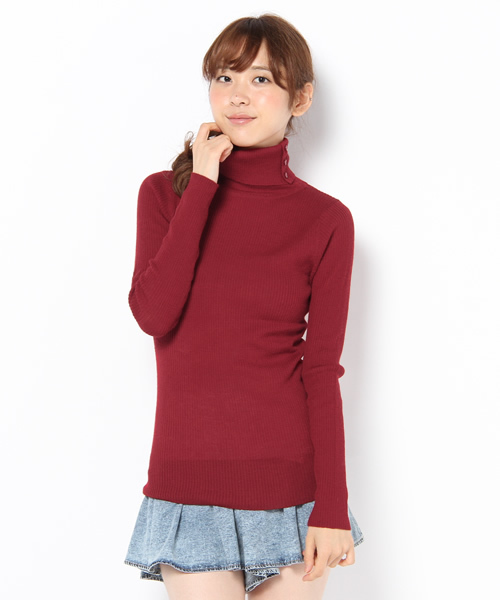 coen（コーエン）の「【InRed/リンネル掲載】ウォッシャブルウールタートルネックセーター（ニット/セーター・レディース・オフホワイト/ブラック/グレー/ナチュラル/ベージュ/レッド/ロイヤルブルー/ネイビー・MEDIUM/LARGE）」の8枚目の写真