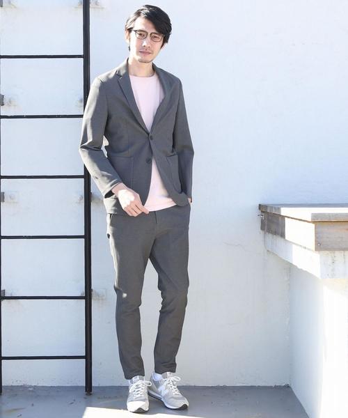 coen（コーエン）の「(セットアップ企画)ポンチテーラードジャケット（テーラードジャケット・メンズ・ダークグレー/ネイビー・MEDIUM/LARGE/X-LARGE/SMALL）」の5枚目の写真