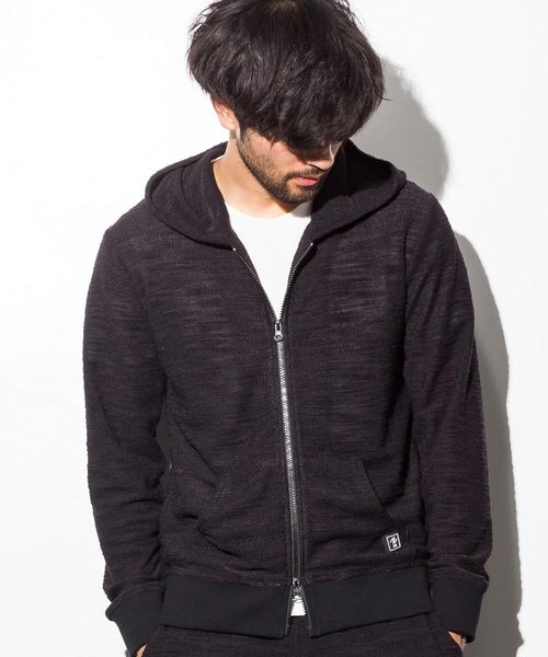 AZ by junhashimoto（エーゼイ バイ ジュンハシモト）の「AZ by junhashimoto(エーゼイ バイ ジュンハシモト)スラブフードパーカ（パーカー・メンズ・ホワイト/ブラック/グレー/ネイビー・SMALL/X-LARGE/MEDIUM/LARGE）」の3枚目の写真