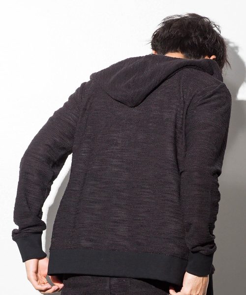 AZ by junhashimoto（エーゼイ バイ ジュンハシモト）の「AZ by junhashimoto(エーゼイ バイ ジュンハシモト)スラブフードパーカ（パーカー・メンズ・ホワイト/ブラック/グレー/ネイビー・SMALL/X-LARGE/MEDIUM/LARGE）」の10枚目の写真