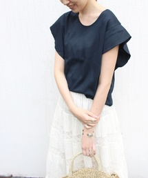 SLOBE IENA | ナノシアフリルスリーブTシャツ◆(Tシャツ/カットソー)