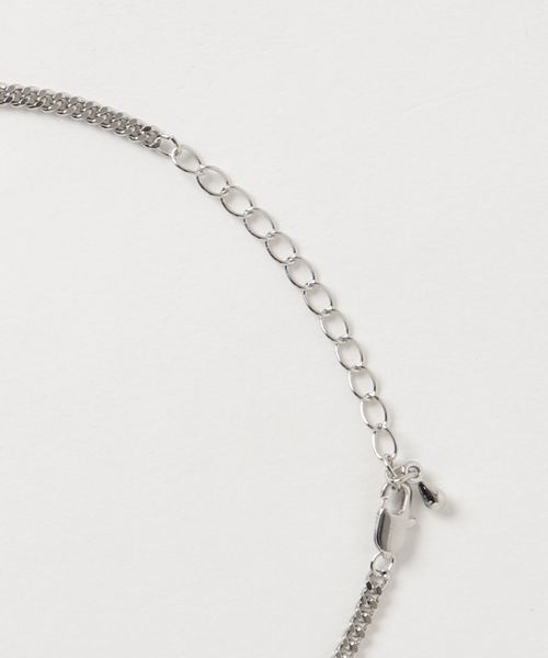 Confirm（コンファーム）の「Confirm / コンファーム 2リングチェーンネックレス（ネックレス・メンズ・グレー・FREE）」の2枚目の写真