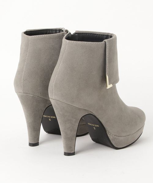 GeeRA（ジーラ）の「スクエア金具ストーム付ブーツ（ブーツ・レディース・グレー・SMALL/MEDIUM/LARGE/X-LARGE）」の2枚目の写真