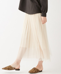 DISCOAT | 再入荷！チュール重ねプリーツスカート(スカート)
