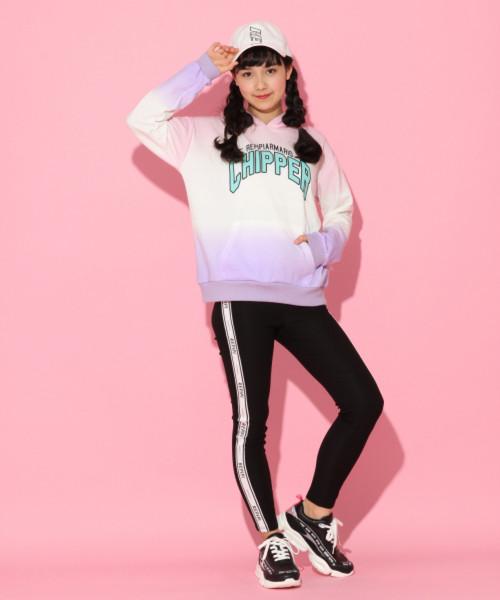 repipi armario（レピピ アルマリオ）の「サイドラインカットレギンス2（その他パンツ・キッズ・ブラック/レッド/その他・SMALL/MEDIUM/LARGE/X-SMALL）」の3枚目の写真