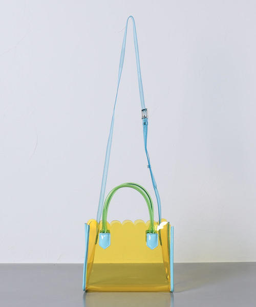 LUDLOW（ラドロー）の「＜LUDLOW（ラドロー）＞PVC 2WAY バッグ -united LOVE project 2019①（ショルダーバッグ・レディース・イエロー/ブラウン・FREE）」の3枚目の写真