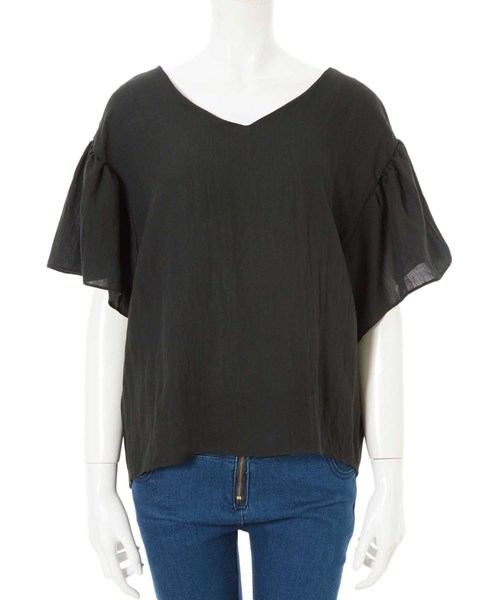 fifth(フィフス)の「バックボタンフレアスリーブブラウス(シャツ/ブラウス・レディース・ホワイト/ブラック/イエロー・MEDIUM)」の17枚目の写真