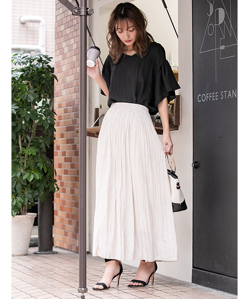 fifth(フィフス)の「バックボタンフレアスリーブブラウス(シャツ/ブラウス・レディース・ホワイト/ブラック/イエロー・MEDIUM)」の19枚目の写真