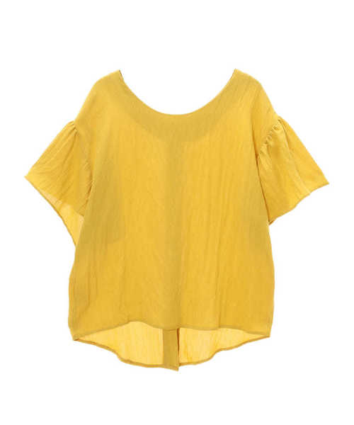 fifth(フィフス)の「バックボタンフレアスリーブブラウス(シャツ/ブラウス・レディース・ホワイト/ブラック/イエロー・MEDIUM)」の6枚目の写真