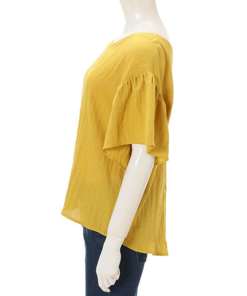 fifth(フィフス)の「バックボタンフレアスリーブブラウス(シャツ/ブラウス・レディース・ホワイト/ブラック/イエロー・MEDIUM)」の11枚目の写真