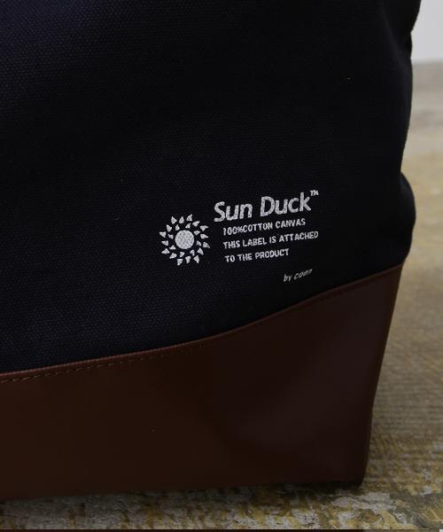 coen（コーエン）の「SUN DUCK（サンダック）2WAYキャンバストートバッグ（トートバッグ・メンズ・ホワイト/ネイビー・FREE）」の3枚目の写真