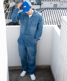 デニムオールインワンつなぎ