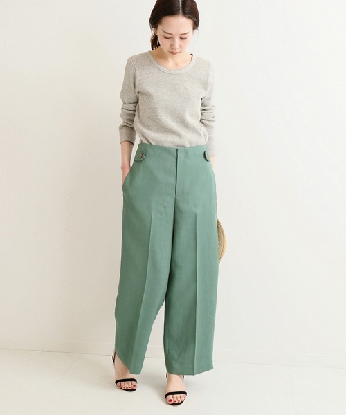 IENA（イエナ）の「タブ付ワイドパンツ◇（その他パンツ）」 - WEAR