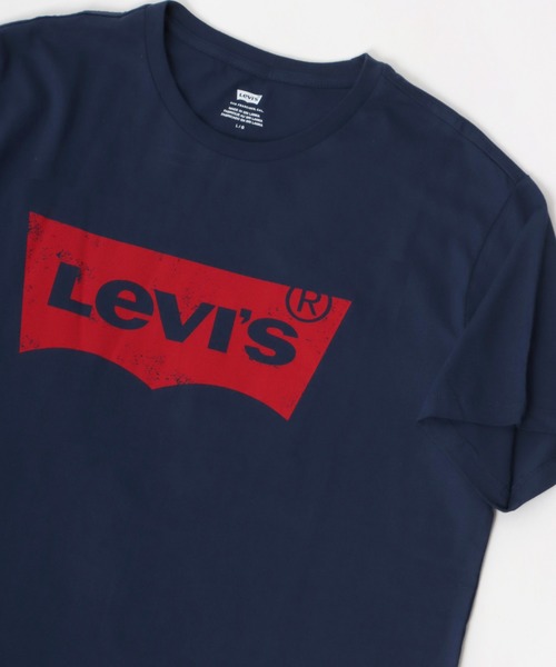Levi's（リーバイス）の「Levi's/リーバイス バットウイングロゴ Tシャツ（Tシャツ/カットソー・メンズ・ネイビー/ホワイト/ブラック/グレー・L/S/M）」の4枚目の写真